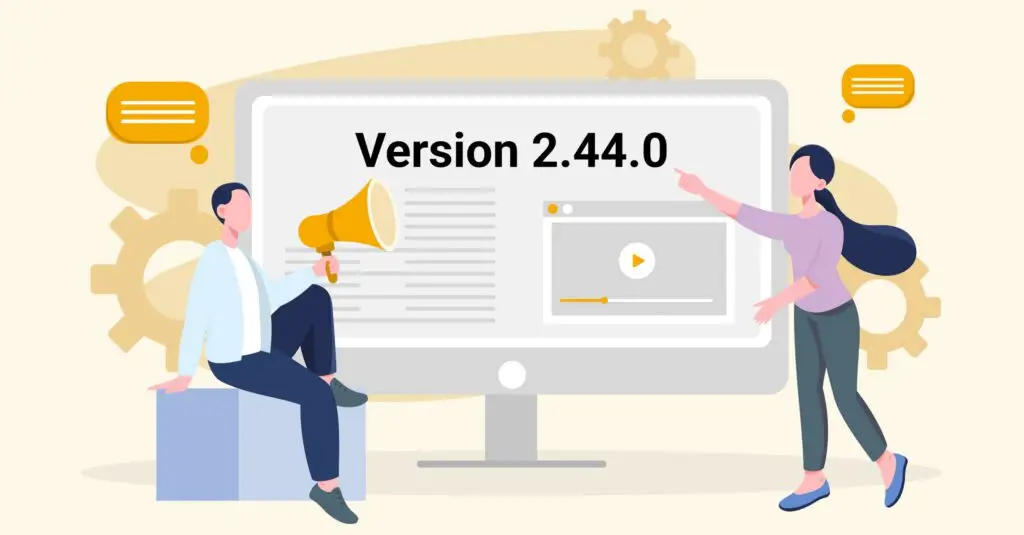 Illustration du déploiement Segic version 2.44.0, mettant en avant les nouveautés et améliorations