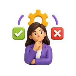 E professionnelle accompagnée d'un engrenage ainsi que d'options de validation et de refus