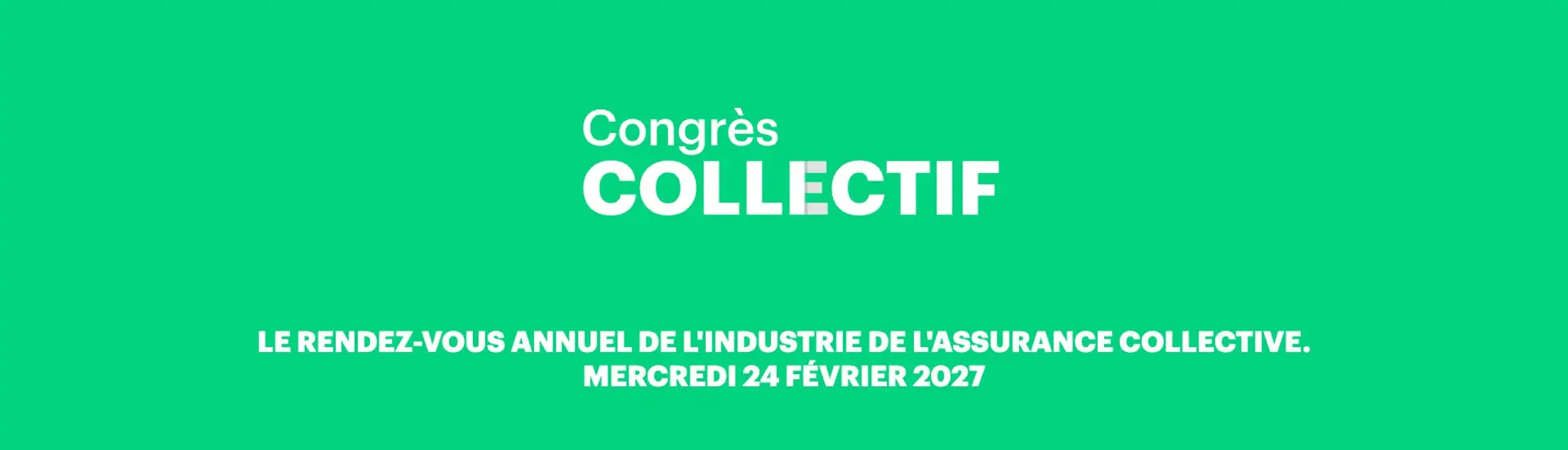 Logo du Congrès Collectif 2027, congrès de l'assurance collective à Montréal